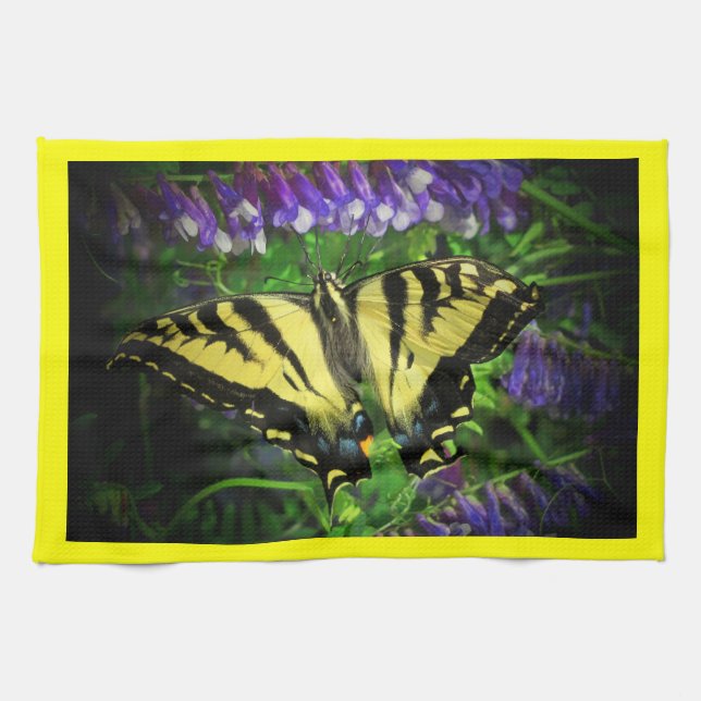 Flying Tiger Butterfly Tea Towel (Horizontal)