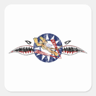 flying tigers avg square sticker