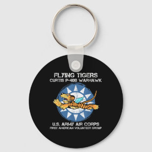 Flying Tigers Curtis P-40b Warhawk World War 2 Air Key Ring
