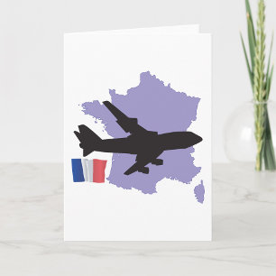 Flying To France Card
