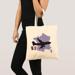 Flying To France Tote Bag