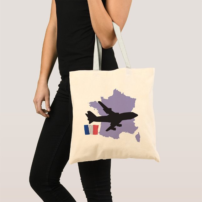 Flying To France Tote Bag (Creator Uploaded)