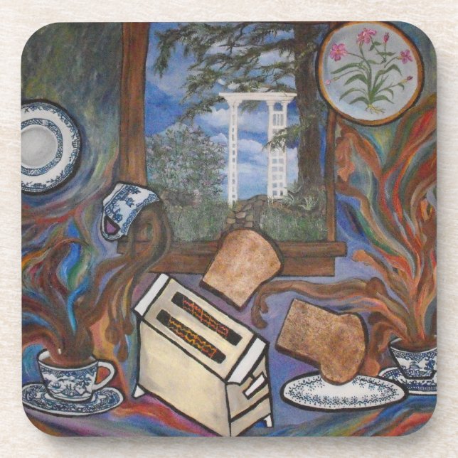 Flying Toast Coasters (Front)