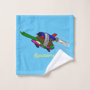 Flying tortoise bath towel set