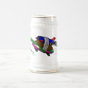Flying tortoise beer stein