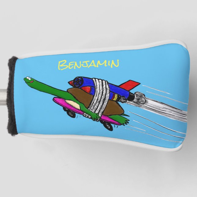 Flying tortoise golf head cover (Front)