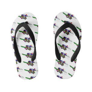 Flying tortoise kid's jandals
