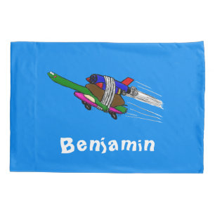 Flying tortoise pillowcase