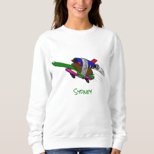 Flying tortoise  sweatshirt