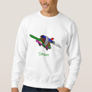 Flying tortoise sweatshirt