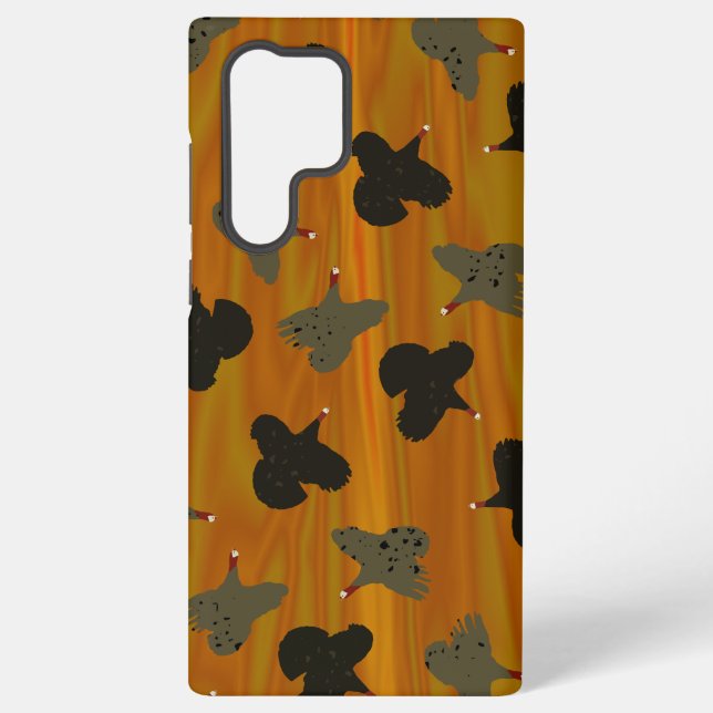 Flying Turkey Sunset Samsung Galaxy S22 Ultra Case (Back)