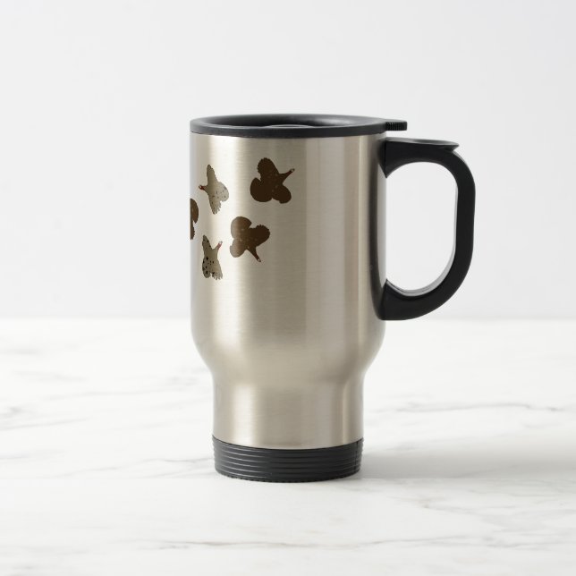 Flying Turkeys Travel Mug (Right)
