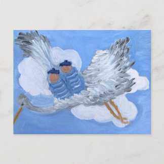 Flying Twin Boy Babies:Susan Payne-Trutna Postcard