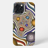 Flying Up Colourful Abstract Fractal Art Monogram