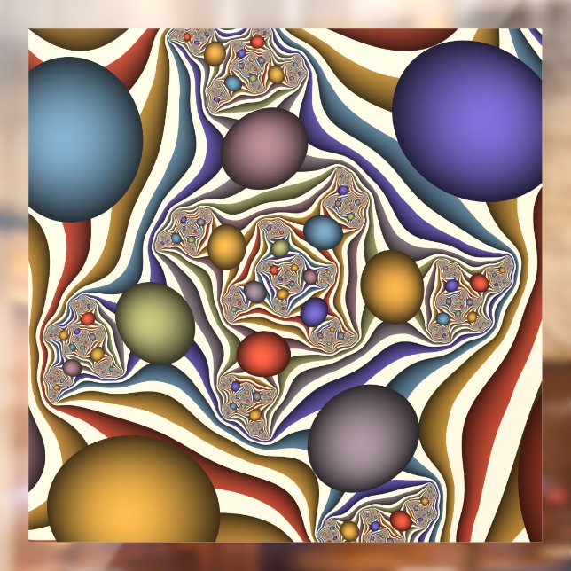 Flying Up, Colourful Modern Abstract Fractal Art (Sheet 2)