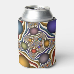 Flying Up Colourful Modern Abstract Fractal Art Can Cooler