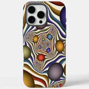 Flying Up, Colourful, Modern, Abstract Fractal Art iPhone 16 Pro Max Case