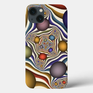 Flying Up, Colourful, Modern, Abstract Fractal Art iPhone 13 Case