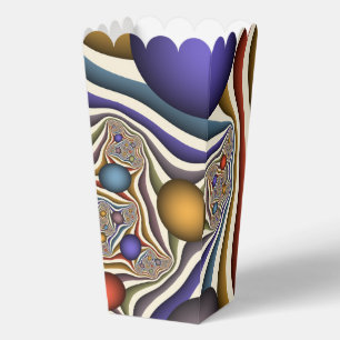 Flying Up, Colourful Modern Abstract Fractal Art Favour Box