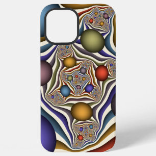 Flying Up Colourful Modern Abstract Fractal Art iPhone 12 Pro Max Case