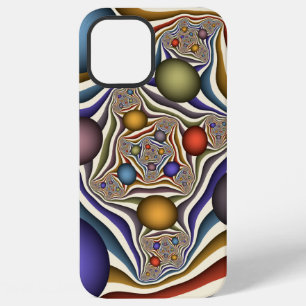 Flying Up Colourful Modern Abstract Fractal Art iPhone 12 Pro Max Case