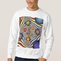 Flying Up Colourful Modern Abstract Fractal Art