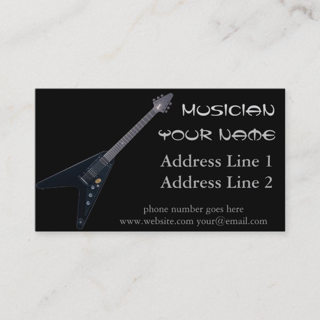 Flying V Business Card (Front)