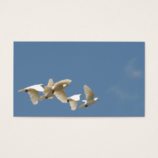 Flying white doves (Front)