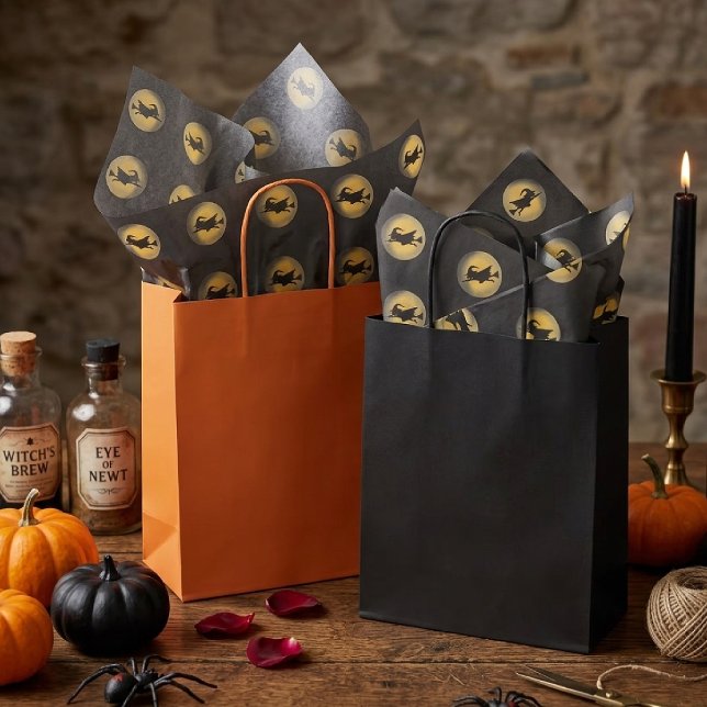 Flying Wicked Witch Silhouette Tissue Paper (Creator Uploaded)