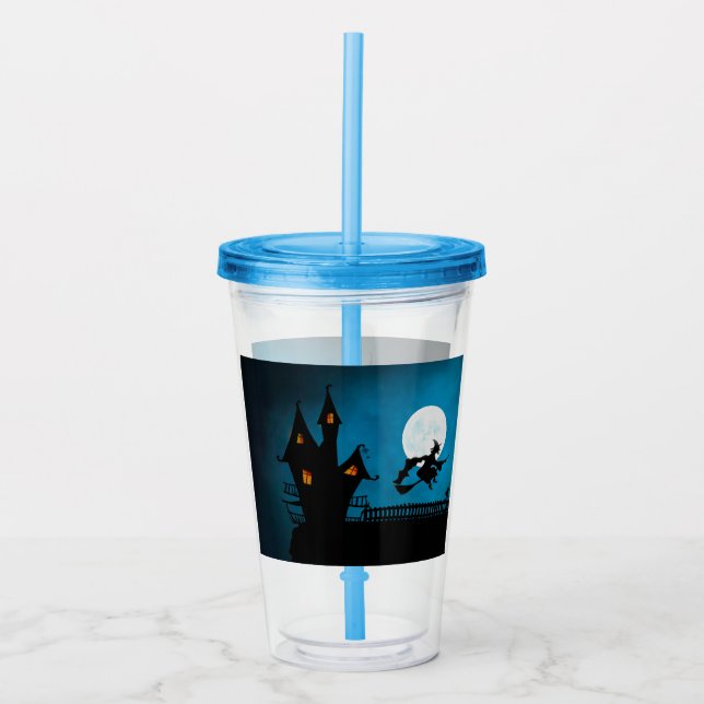 Flying Witch Acrylic Tumbler (Front)