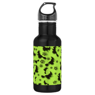 Flying witch among stars at Halloween night 3D 532 Ml Water Bottle