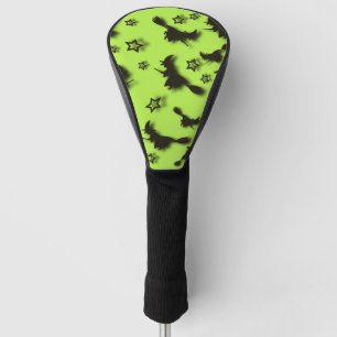 Flying witch among stars at Halloween night 3D Golf Head Cover