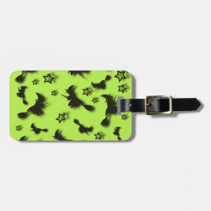 Flying witch among stars at Halloween night 3D Luggage Tag