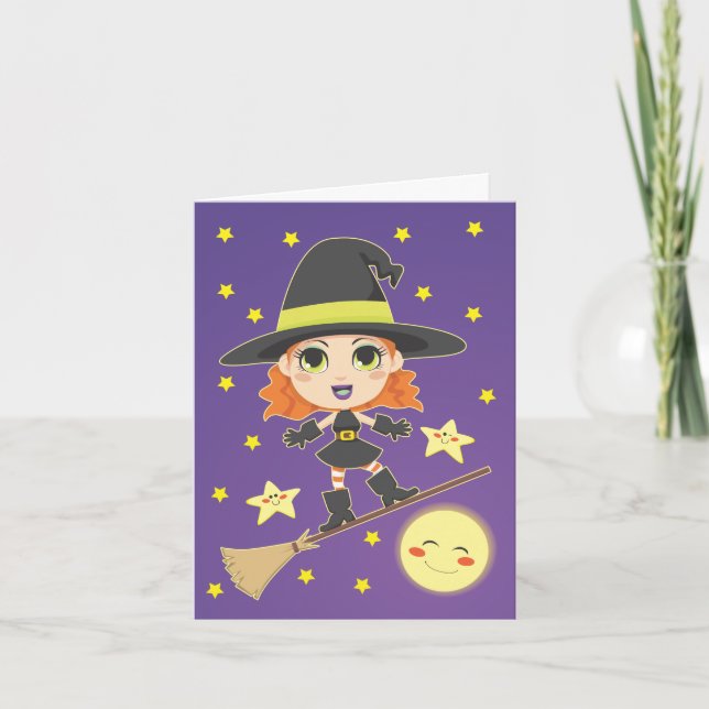 Flying Witch Card (Front)