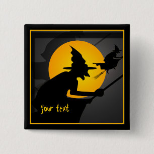 Flying Witch Custom Button