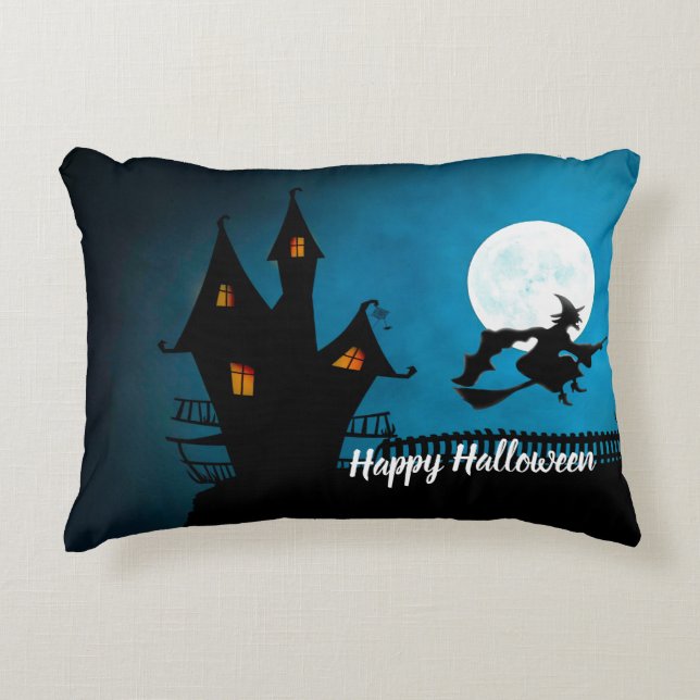 Flying Witch Decorative Cushion (Front)