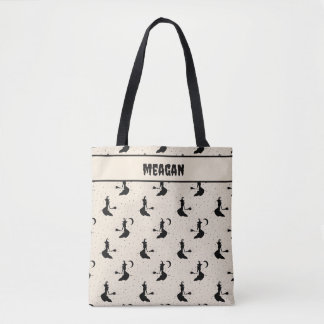 Flying Witch Halloween Tote Bag