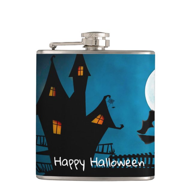 Flying Witch Hip Flask (Front)