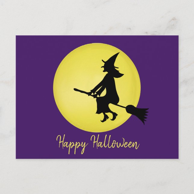 Flying Witch in the Moonlight Card (Front)