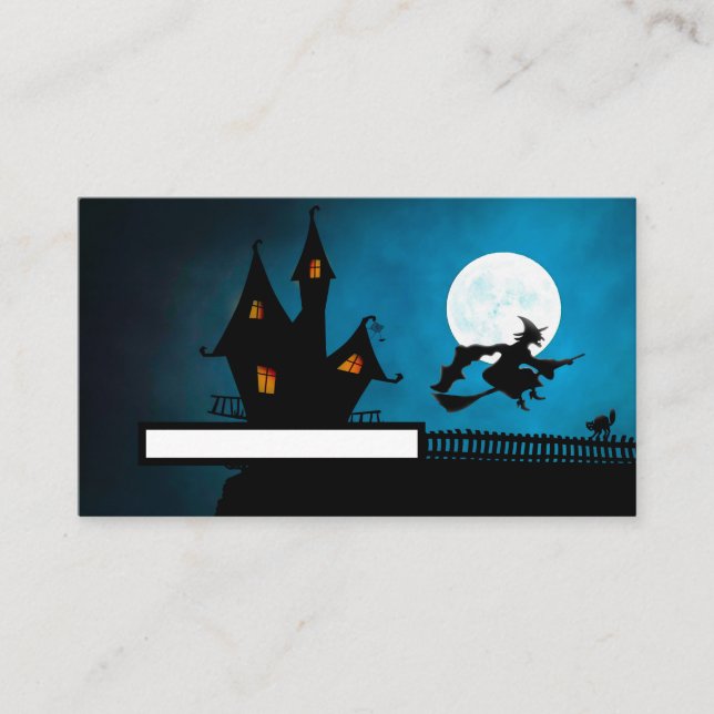 Flying Witch Place Card (Front)