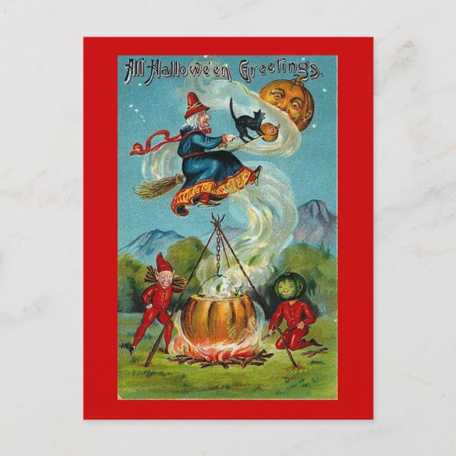 Flying Witch Postcard (Front)
