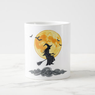 Flying Witch Silhouette Mug