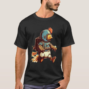 Flying with Jet Pack  Chicken T-Shirt