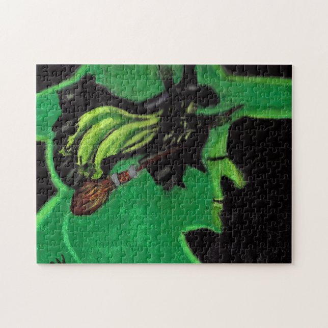 FLYING WIZARD OF OZ WICKED WITCH JIGSAW PUZZLE (Horizontal)