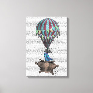 Flying Zebra Canvas Print