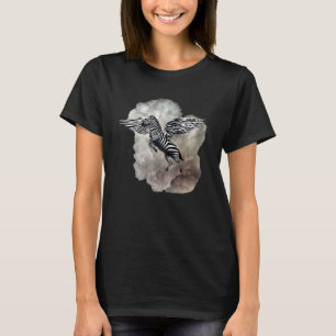 Flying Zebra in Storm Clouds T-Shirt