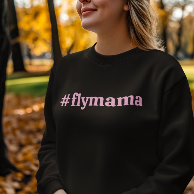 #FlyMama Typography Simple, Modern, Mum Birthday Sweatshirt (Creator Uploaded)