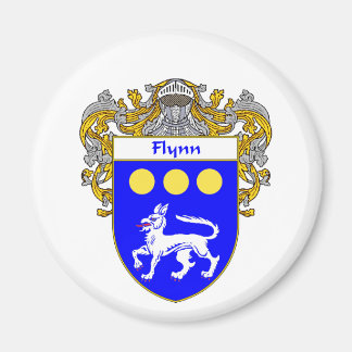 Flynn Coat of Arms (Mantled) Magnet