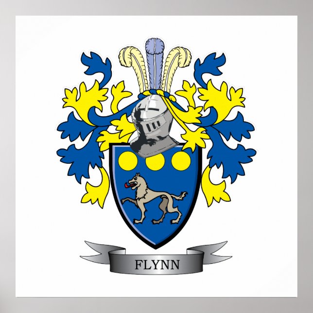 Flynn Coat of Arms Poster (Front)