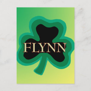 Flynn Family Name Postcard